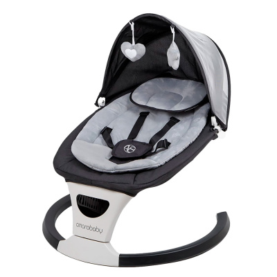 Качели электронные детские Amarobaby Teddy swing черные 1